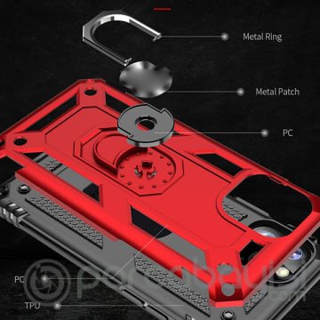 Ally iPhone 11 6.1inch Yüzüklü Kılıf Armor Shockproof Ring kılıf