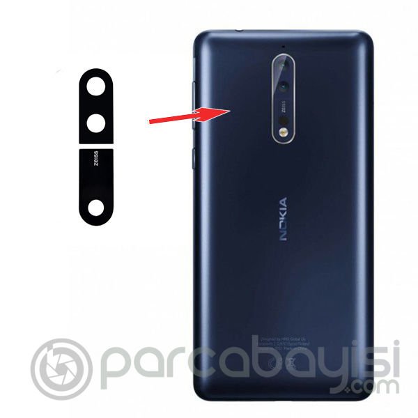 Nokia 8 (ta-1012) Arka Kamera Lens