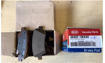 Kia Rio Arka Fren Balata Seti Orjinal | 583021Wa35