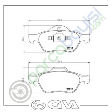 Renault Megane Iı Ön Balata Seti 2002 Sonrası 7701206598-7701208183