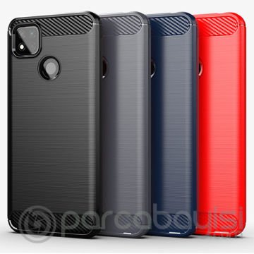ALLY Xiaomi Redmi 9C Brushed Carbon Fiber Silikon Kılıf