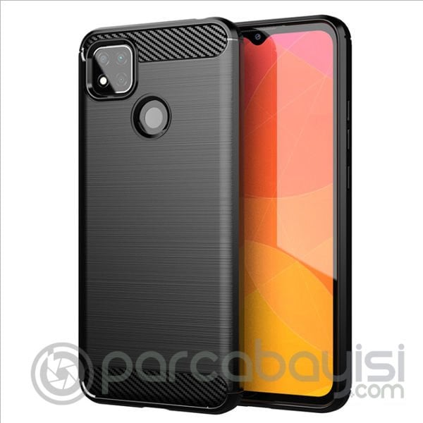 ALLY Xiaomi Redmi 9C Brushed Carbon Fiber Silikon Kılıf