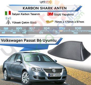 Volkswagen Passat B6 Karbon Shark Anten Köpek Balığı Anten Elektrikli İtalyan Tasarım