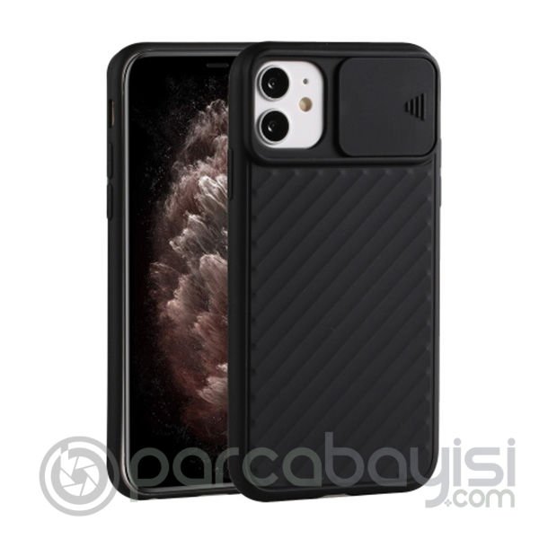 ALLY İPhone 11 6.1 inch Kılıf Kamera Kapatan koruyucu Sürgülü Kılıf