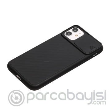 ALLY İPhone 11 6.1 inch Kılıf Kamera Kapatan koruyucu Sürgülü Kılıf