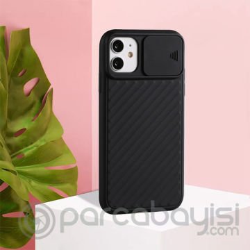 ALLY İPhone 11 6.1 inch Kılıf Kamera Kapatan koruyucu Sürgülü Kılıf