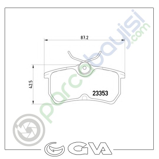 Ford Fiesta Arka Balata Seti 2005 Sonrası 98Ab2M008Ba-98Ax2M008Bb