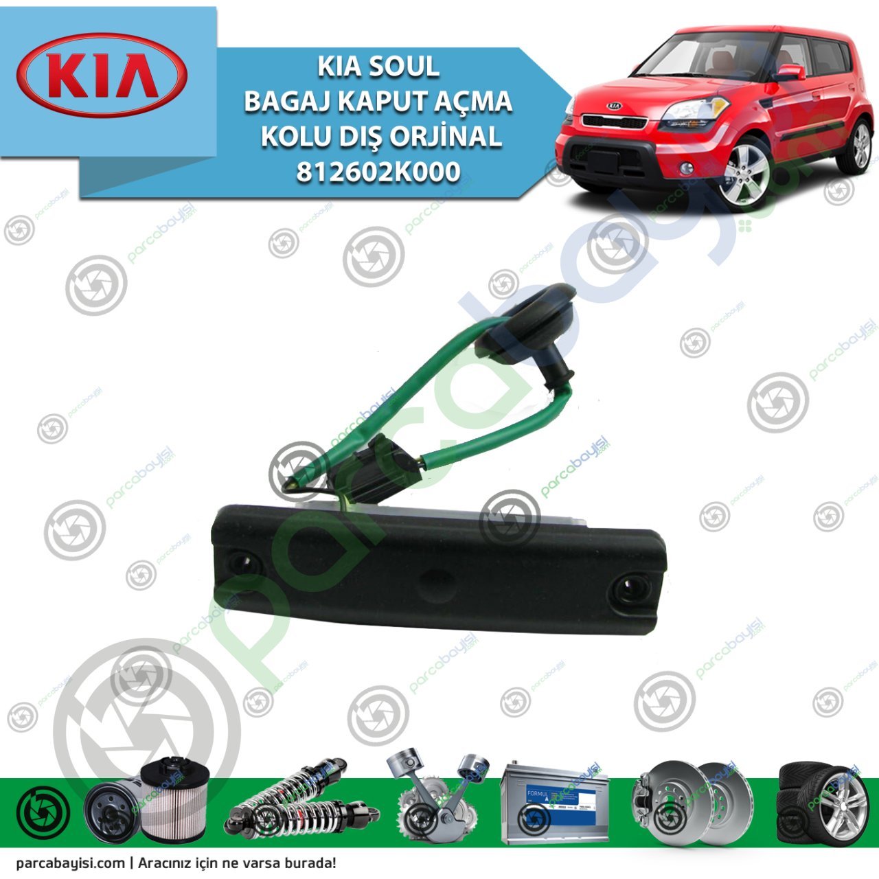 Kia Soul Bagaj Kaput Açma Kolu Dış Orijinal | 812602K000