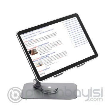 Ally L08 360 Derece Dönebilen Masaüstü Metal Tablet Standı