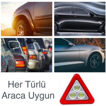 Ralf Işıklı Araç Acil Durum Üçgen Reflektör Uyarı İşareti