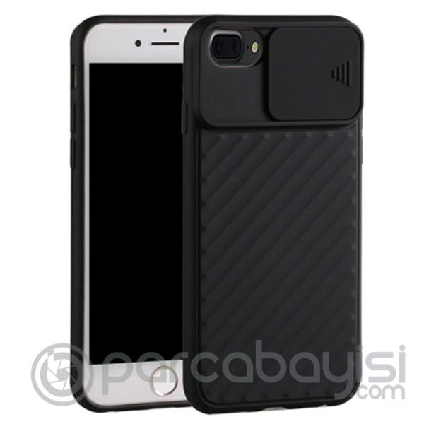 Ally İPhone 8-7 Plus Kılıf Kamera Kapatan koruyucu Sürgülü Kılıf