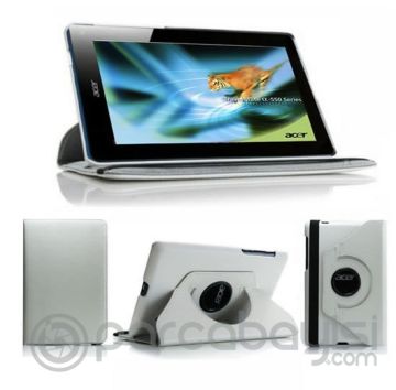 Ally Acer Iconia Tab B1-A71 360 Derece Dönebilen Deri Stand & Kılıf