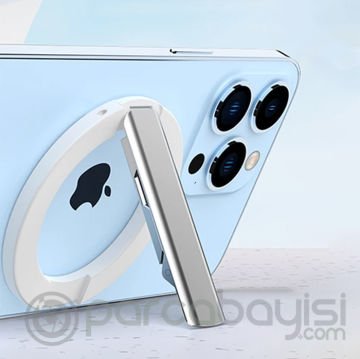 Ally SJ20 Taşınabilir Magsafe Mıknatıslı Cep Telefonu Standı Masaüstü Braketi