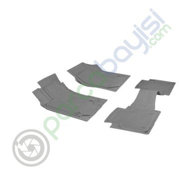 Volkswagen Jetta 2005-2011 Uyumlu Havuzlu Kesilebilir Gri Paspas