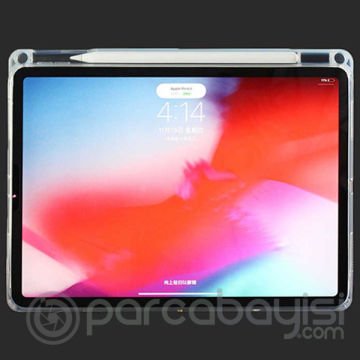 ALLY iPad Pro 12.9-inch (2021)-(2020)-(2018) Kalem Yerli Şeffaf Silikon Kılıf