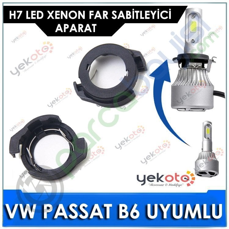 Vw Passat B6 H7 Led Xenon Far Bağlantı Soketi Sabitleyici Aparat 2 Adet