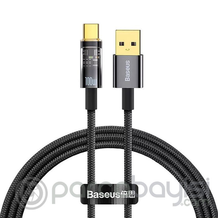 Baseus Explorer Series Auto Power 100W USB to Type-C Ultra Hızlı Şarj ve Data Kablosu 1m