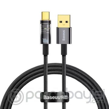 Baseus Explorer Series Auto Power 100W USB to Type-C Ultra Hızlı Şarj ve Data Kablosu 1m