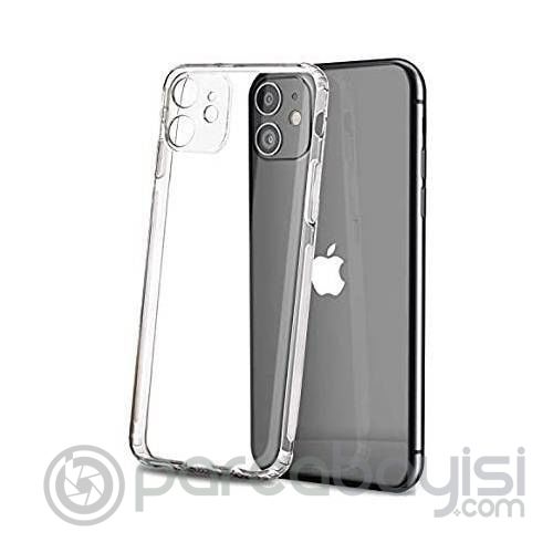 GOR İPhone 12 Pro 6.1 inch Kılıf Kamera Korumalı Şeffaf Silikon Kılıf