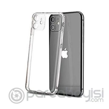GOR İPhone 12 Pro 6.1 inch Kılıf Kamera Korumalı Şeffaf Silikon Kılıf