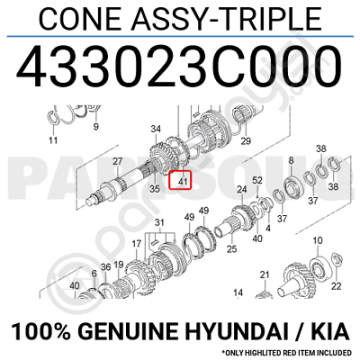 Kia Sorento Senkromeç Sarısı Orjinal | 433503C000
