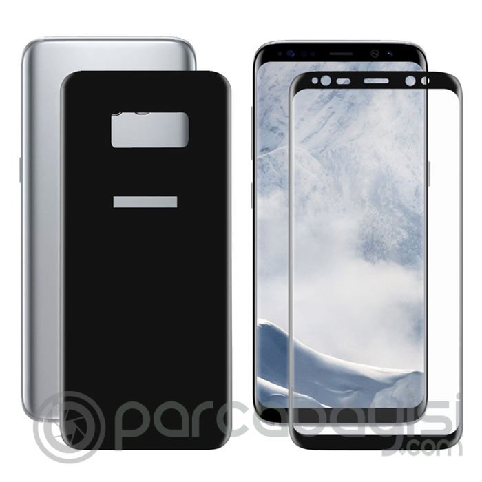 Samsung Galaxy S8+ Plus İçin Kavisli Full Ön Arka Cam  Koruyucu