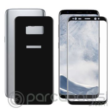 Samsung Galaxy S8+ Plus İçin Kavisli Full Ön Arka Cam  Koruyucu