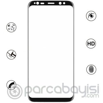 Samsung Galaxy S8+ Plus İçin Kavisli Full Ön Arka Cam  Koruyucu