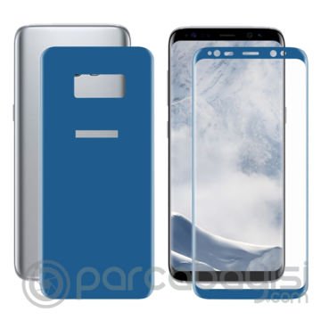 Samsung Galaxy S8+ Plus İçin Kavisli Full Ön Arka Cam  Koruyucu