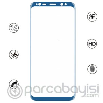 Samsung Galaxy S8+ Plus İçin Kavisli Full Ön Arka Cam  Koruyucu