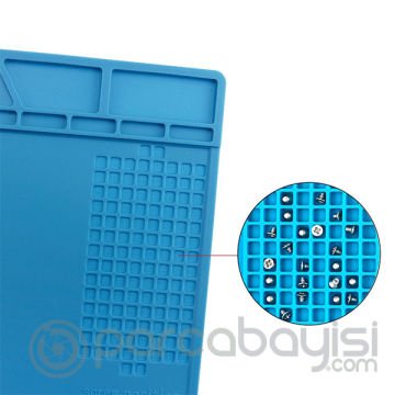 Ally S-140 Manyetik Isı Yalıtımlı Silikon Telefon Pc Tamir Hasırı