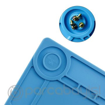 Ally S-140 Manyetik Isı Yalıtımlı Silikon Telefon Pc Tamir Hasırı