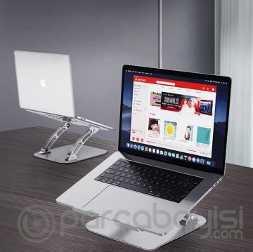 Ally  T602 Ayarlanabilir Katlanır Isı Havalandırmalı Alüminyum Laptop Standı
