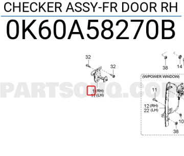 Kia Bongo Sağ Kapı Gergisi Orjinal | 0K60A58270B