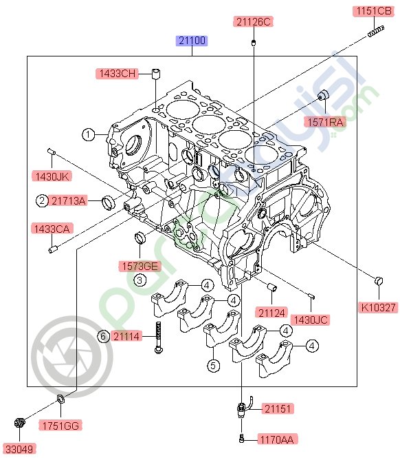 Silindir Bloğu Kia Sorento Orjinal | 353F32Fu00