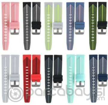 Ally 22mm Gear S3 Watch 4 46mm GT2 46MM Silikon Kayış Kordon