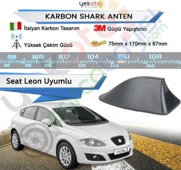 Seat Leon Cupra Karbon Shark Anten Köpek Balığı Anten Elektrikli İtalyan Tasarım