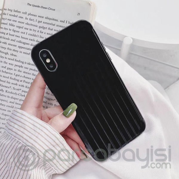 Ally İPhone Xs Max 6.5  İnch Trunk Lines ince Soft Silikon Kılıf