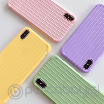 Ally İPhone Xs Max 6.5  İnch Trunk Lines ince Soft Silikon Kılıf