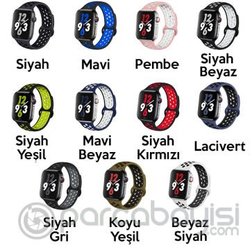 Ally Apple Watch 7-8 41mm 6-5-4 40mm Nike Kordon Kayış 3-2-1 38mm