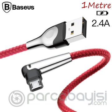 Baseus Mvp Mobil Oyuncu Micro Usb 2.4a Hızlı Şarj Kablosu 1 Metre