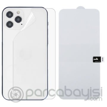 İPhone 12 Pro 6.1 Membran Nano Hidrojel Film Arka Koruyucu hayalet Arka Koruyucu