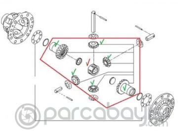 Aks İstavroz Dişlisi Seti Mt Orjinal | 458373B050