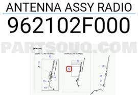 Kia Cerato Anten Çubuğu Manuel Orjinal | 962102F000