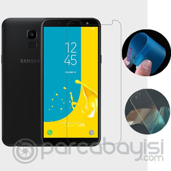 Ally Samsung Galaxy J6 2018 İçin Esnek Darbe Emici Nano Glass Ekran Koruyucu
