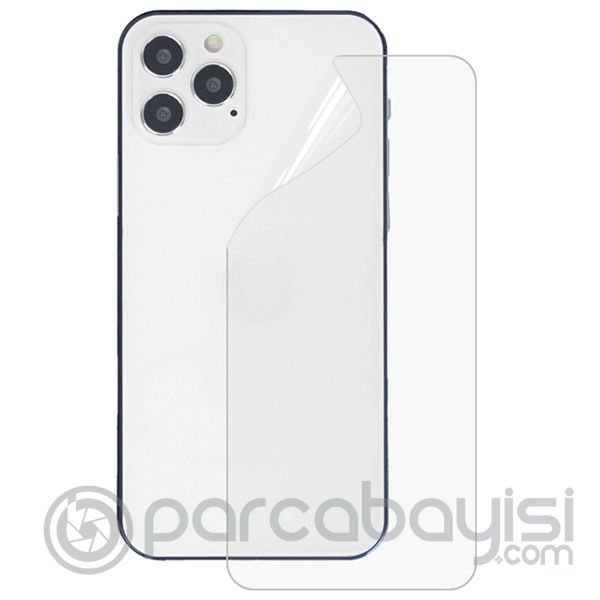İPhone 12 Pro Max 6.7 Membran Nano Hidrojel Film Arka Koruyucu hayalet Arka Koruyucu