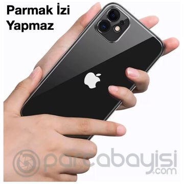 iPhone 12 6.1inç Renkli Kenar Şeffaf Kılıf Kamera Korumalı Kılıf