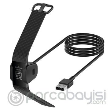Fitbit Charge 4 Usb Şarj Aleti Şarj Kablosu Cihaz Kiti