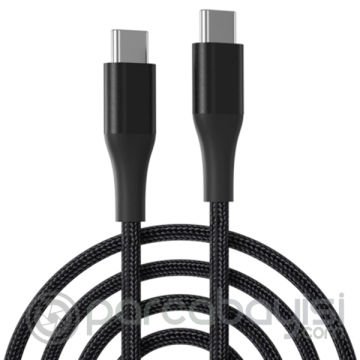 ALLY PD 100W 5A Hızlı Şarj Usb Type-C Kablo 1Metre Kevlar Kablo