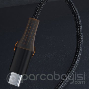 ALLY PD 100W 5A Hızlı Şarj Usb Type-C Kablo 1Metre Kevlar Kablo